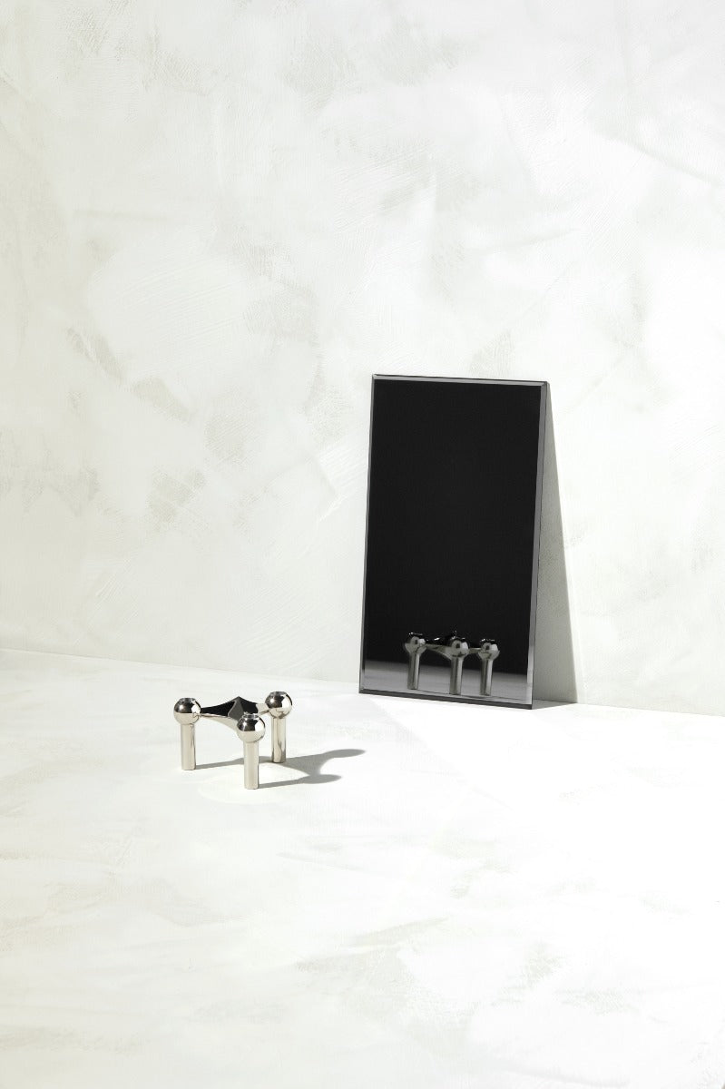 Nagel lysestage - krom